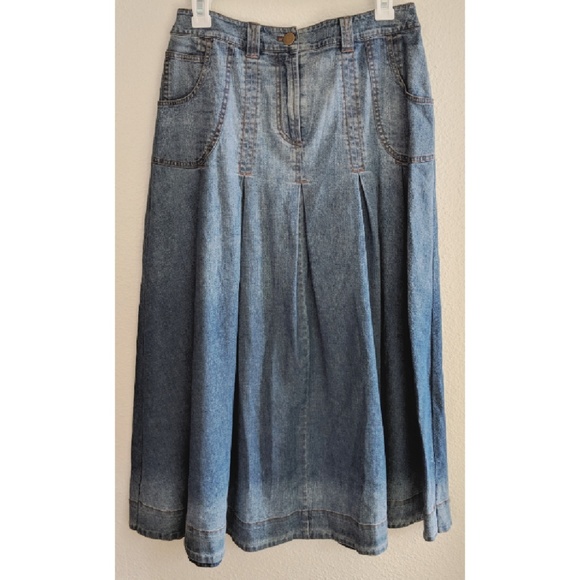 soft surroundings denim skirt